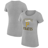 Pittsburgh Pirates G-III 4Her by Carl Banks Women's Super-Slim Fit Lightweight Team Logo Graphic T-Shirt - MLB T-shirts