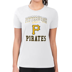 Pittsburgh Pirates G-III 4Her by Carl Banks Women's Super-Slim Fit Lightweight Team Logo Graphic T-Shirt - MLB T-shirts