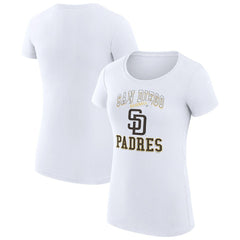 San Diego Padres G-III 4Her by Carl Banks Women's Super-Slim Fit Lightweight Team Logo Graphic T-Shirt - MLB T-shirts