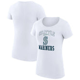 Seattle Mariners G-III 4Her by Carl Banks Women's Super-Slim Fit Lightweight Team Logo Graphic T-Shirt - MLB T-shirts
