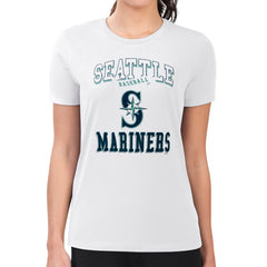 Seattle Mariners G-III 4Her by Carl Banks Women's Super-Slim Fit Lightweight Team Logo Graphic T-Shirt - MLB T-shirts