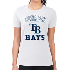 Tampa Bay Rays G-III 4Her by Carl Banks Women's Super-Slim Fit Lightweight Team Logo Graphic T-Shirt - MLB T-shirts