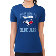 Toronto Blue Jays G-III 4Her by Carl Banks Women's Super-Slim Fit Lightweight Team Logo Graphic T-Shirt - MLB T-shirts