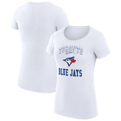 Toronto Blue Jays G-III 4Her by Carl Banks Women's Super-Slim Fit Lightweight Team Logo Graphic T-Shirt - MLB T-shirts