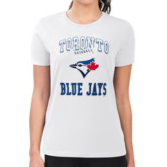 Toronto Blue Jays G-III 4Her by Carl Banks Women's Super-Slim Fit Lightweight Team Logo Graphic T-Shirt - MLB T-shirts