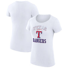 Texas Rangers G-III 4Her by Carl Banks Women's Super-Slim Fit Lightweight Team Logo Graphic T-Shirt - MLB T-shirts