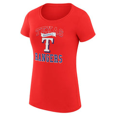 Texas Rangers G-III 4Her by Carl Banks Women's Super-Slim Fit Lightweight Team Logo Graphic T-Shirt - MLB T-shirts