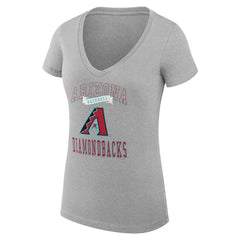 Arizona Diamondbacks G-III 4Her by Carl Banks Women's Super-Slim Fit Lightweight Team Logo Graphic V-Neck T-Shirt - MLB T-shirts