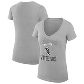 Chicago White Sox G-III 4Her by Carl Banks Women's Super-Slim Fit Lightweight Team Logo Graphic V-Neck T-Shirt - MLB T-shirts