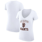 San Francisco Giants G-III 4Her by Carl Banks Women's Super-Slim Fit Lightweight Team Logo Graphic V-Neck T-Shirt - MLB T-shirts