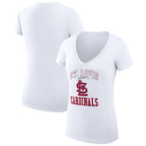 St. Louis Cardinals G-III 4Her by Carl Banks Women's Super-Slim Fit Lightweight Team Logo Graphic V-Neck T-Shirt - MLB T-shirts