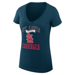St. Louis Cardinals G-III 4Her by Carl Banks Women's Super-Slim Fit Lightweight Team Logo Graphic V-Neck T-Shirt - MLB T-shirts