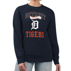 Detroit Tigers G-III 4Her by Carl Banks Women's Team Logo Graphic Tri-Blend Fleece Pullover Sweatshirt - MLB Pullover