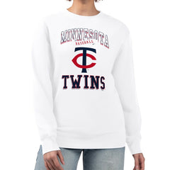 Minnesota Twins G-III 4Her by Carl Banks Women's Team Logo Graphic Tri-Blend Fleece Pullover Sweatshirt - MLB Pullover