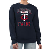 Minnesota Twins G-III 4Her by Carl Banks Women's Team Logo Graphic Tri-Blend Fleece Pullover Sweatshirt - MLB Pullover