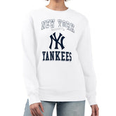 New York Yankees G-III 4Her by Carl Banks Women's Team Logo Graphic Tri-Blend Fleece Pullover Sweatshirt - MLB Pullover