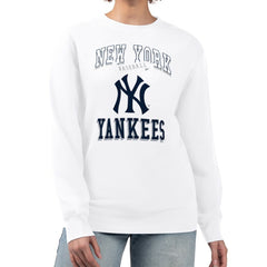 New York Yankees G-III 4Her by Carl Banks Women's Team Logo Graphic Tri-Blend Fleece Pullover Sweatshirt - MLB Pullover