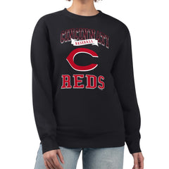 Cincinnati Reds G-III 4Her by Carl Banks Women's Team Logo Graphic Tri-Blend Fleece Pullover Sweatshirt - MLB Pullover