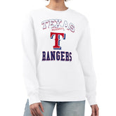 Texas Rangers G-III 4Her by Carl Banks Women's Team Logo Graphic Tri-Blend Fleece Pullover Sweatshirt - MLB Pullover