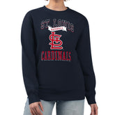 St. Louis Cardinals G-III 4Her by Carl Banks Women's Team Logo Graphic Tri-Blend Fleece Pullover Sweatshirt - MLB Pullover
