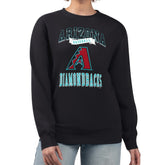 Arizona Diamondbacks G-III 4Her by Carl Banks Women's Team Logo Graphic Tri-Blend Fleece Pullover Sweatshirt - MLB Pullover