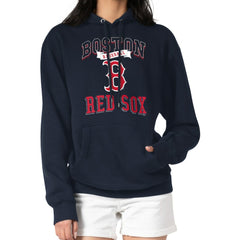 Boston Red Sox G-III 4Her by Carl Banks Women's Team Logo Graphic Fleece Pullover Hoodie - MLB Hoodies