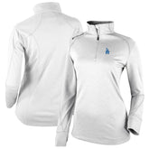 Los Angeles Dodgers Columbia Women's Cooperstown Collection Shotgun 2.0 Omni-Wick Quarter-Zip Top - White - MLB Tops