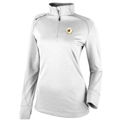 San Diego Padres Columbia Women's Cooperstown Collection Shotgun 2.0 Omni-Wick Quarter-Zip Top - White - MLB Tops