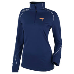 Houston Astros Columbia Women's Cooperstown Collection Shotgun 2.0 Omni-Wick Quarter-Zip Top - Navy - MLB Tops