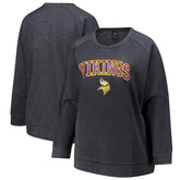 Minnesota Vikings Profile Women's Plus Size Acid Wash Raglan Sweatshirt | NFL Sale