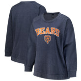 Chicago Bears Profile Women's Plus Size Acid Wash Raglan Sweatshirt | NFL US