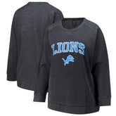 Detroit Lions Profile Women's Plus Size Acid Wash Raglan Sweatshirt | NFL Online