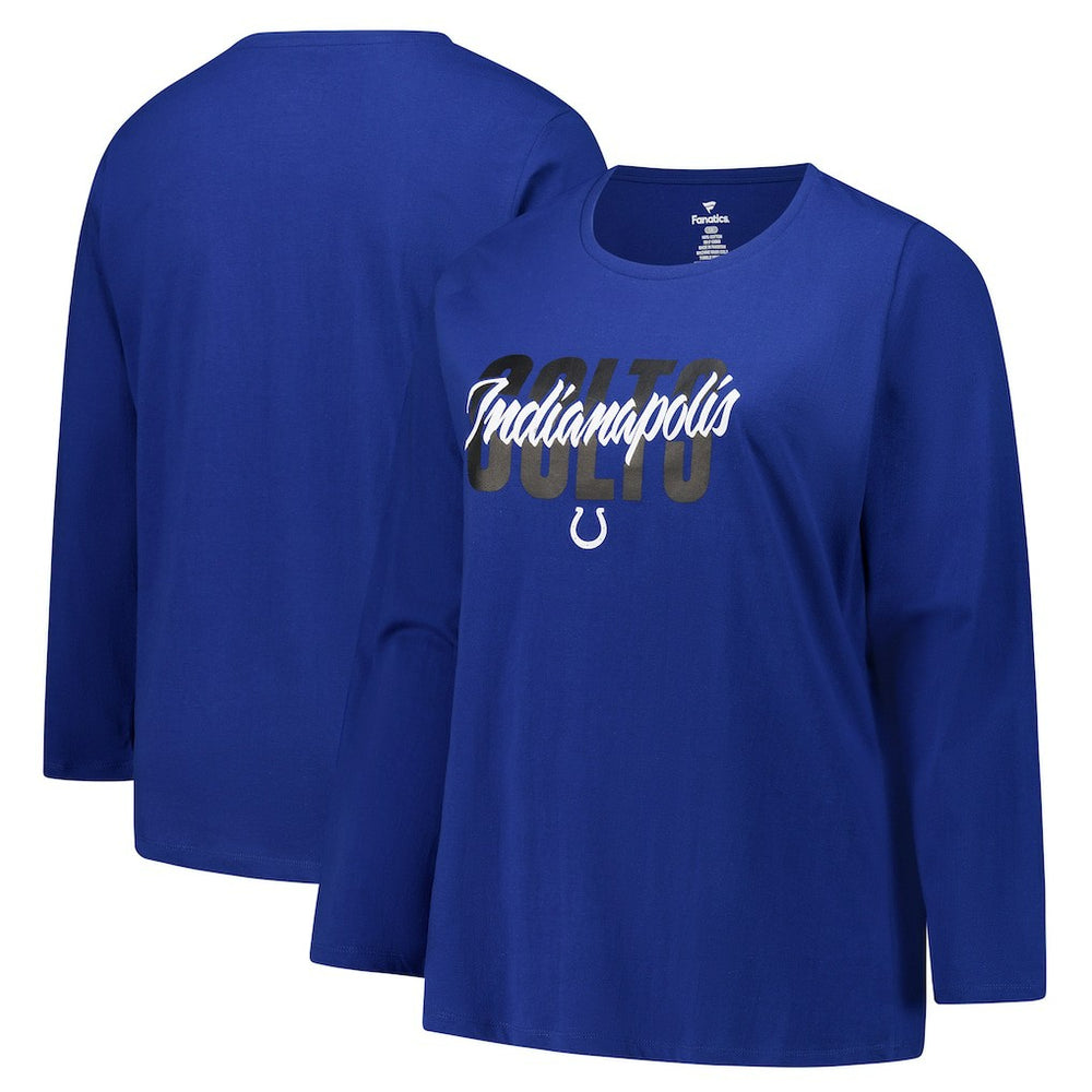 Indianapolis Colts Women's Long Sleeve Scoop Neck T-Shirt | NFL Sale