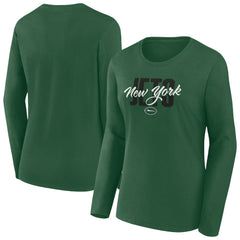 New York Jets Women's Long Sleeve Scoop Neck T-Shirt | NFL On sale