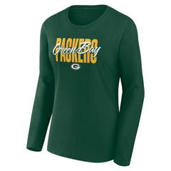 Green Bay Packers Women's Long Sleeve Scoop Neck T-Shirt | NFL Online