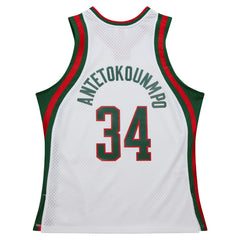 White Giannis Antetokounmpo Milwaukee Bucks 2013/14 Hardwood Classics Swingman Jersey | NBA