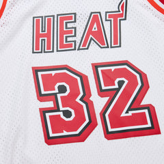 White Shaquille O'Neal Miami Heat 2007/08 Hardwood Classics Swingman Jersey | NBA
