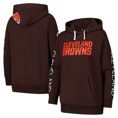 Cleveland Browns G-III 4Her by Carl Banks Women's Extra Inning Pullover Hoodie | NFL On sale