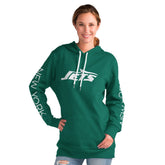New York Jets G-III 4Her by Carl Banks Women's Extra Inning Pullover Hoodie | NFL Sale