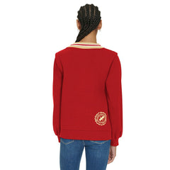 San Francisco 49ers Tommy Hilfiger Women's Alice V-Neck Pullover Sweatshirt | NFL Online
