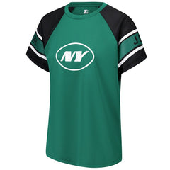 New York Jets Starter Women's 1st Rounder Color Block Raglan Top | NFL Hot