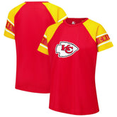Kansas City Chiefs Starter Women's 1st Rounder Color Block Raglan Top | NFL Discount