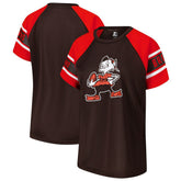 Cleveland Browns Starter Women's 1st Rounder Color Block Raglan Top | NFL Online