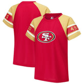 San Francisco 49ers Starter Women's 1st Rounder Color Block Raglan Top | NFL Hot