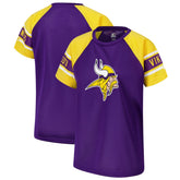 Minnesota Vikings Starter Women's 1st Rounder Color Block Raglan Top | NFL Hot