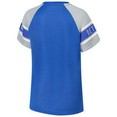 Detroit Lions Starter Women's 1st Rounder Color Block Raglan Top | NFL Online