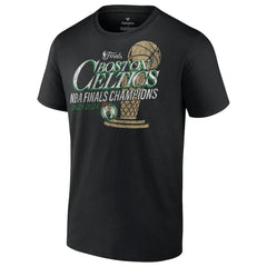 Black Boston Celtics 2024 NBA Finals Champions Fast Break Finish Trophy T-Shirt | NBA