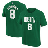 Kelly Green Kristaps Porzingis Boston Celtics Youth Icon Name & Number T-Shirt | NBA