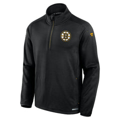 Boston Bruins Fanatics Big & Tall Authentic Pro Quarter-Zip Top - NHL