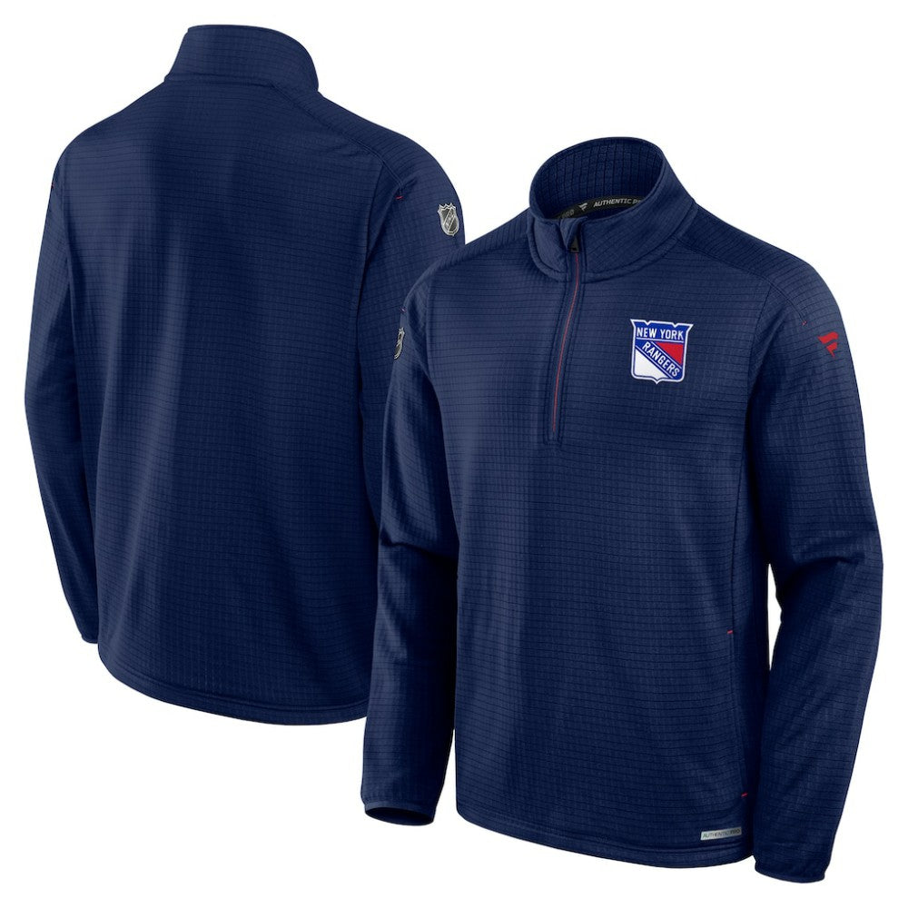 New York Rangers Fanatics Big & Tall Authentic Pro Quarter-Zip Top - NHL